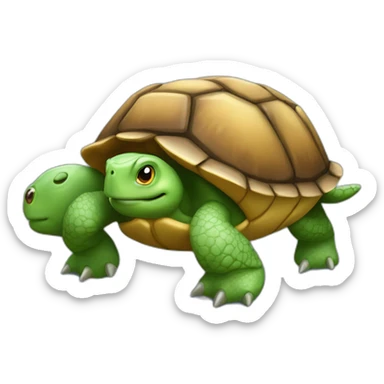 Une tortue super héros sticker