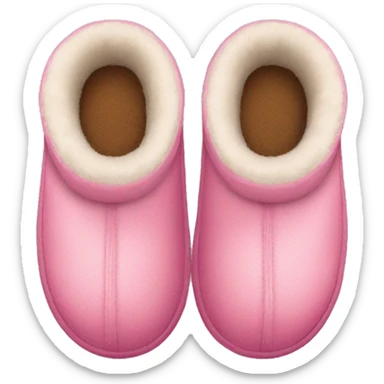 pink UGG slippers  sticker