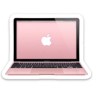 Light pink MacBook  sticker