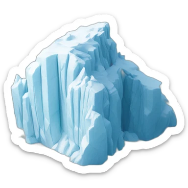 iceberg floating on sea, Aerial View sticker
