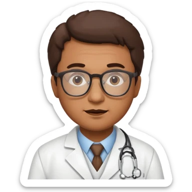 Funny looking doctor  sticker