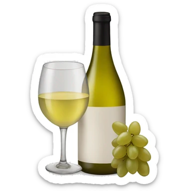 White wine  sticker