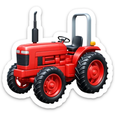 plastic toy  tractor sticker