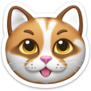 cat in brioche sticker