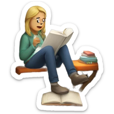 Reading nook cosy  sticker