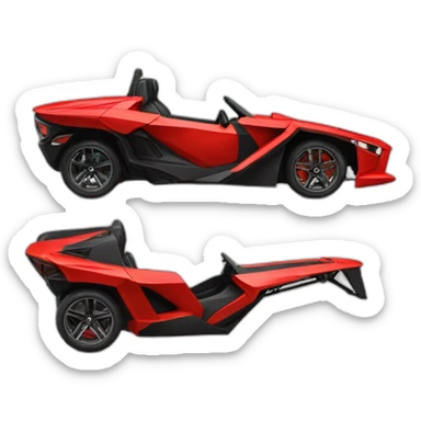 car slingshot polaris red sticker