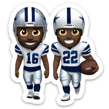 NFL football player, Dallas cowboys, punt   sticker