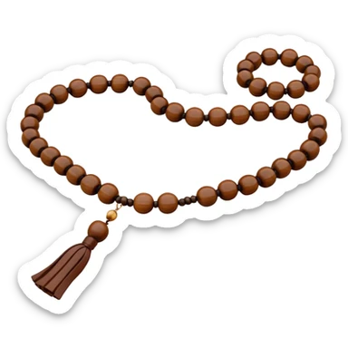  prayer beads of monk without monk sticker