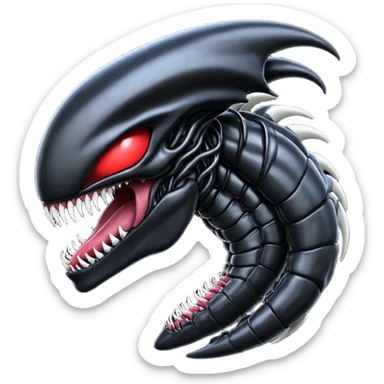Venom-Xenomorph-Darkrai-Genesect-fusion  sticker