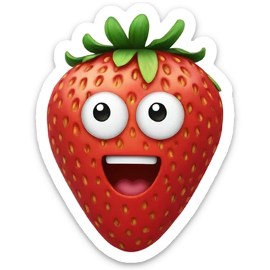 strawberry sticker