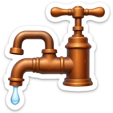 rusty faucet sticker