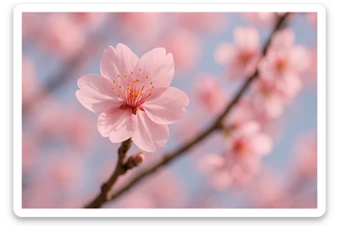 sakura cherry blossom flower sticker