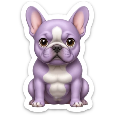 lilac frenchie sticker