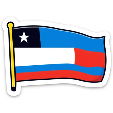 Puerto Rico flag with Club América logo in the center sticker