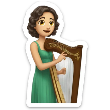 Ameylia Saad harp sticker