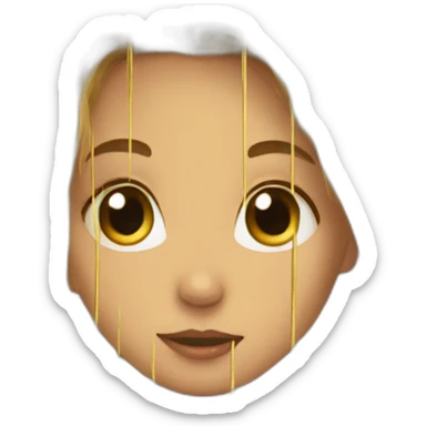 A girl in a golden cage sticker