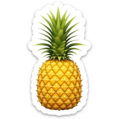 An upside down pineapple sticker