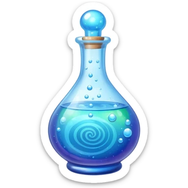 magic potion blue sticker