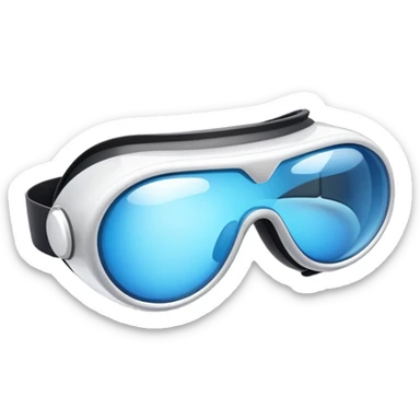 Apple futuristic vr headset vision pro goggles sticker