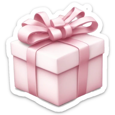 Light pink Christmas gifts under a white Christmas tree  sticker