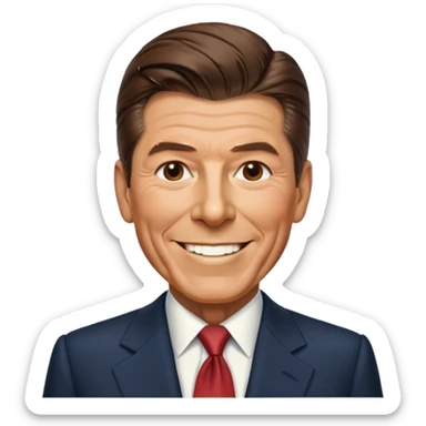 Ronald Reagan president sticker