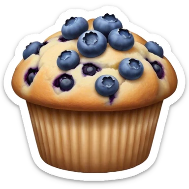 Blueberry muffin sticker
