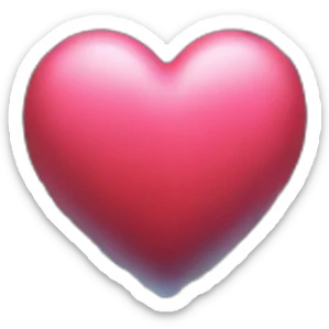 Waterfall heart sticker