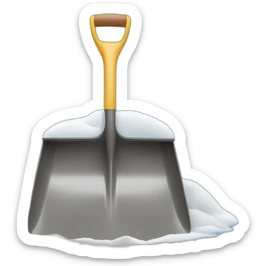 SHOVEL IN SNOW sticker