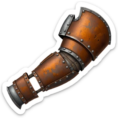 Rusted warrior arm armor sticker