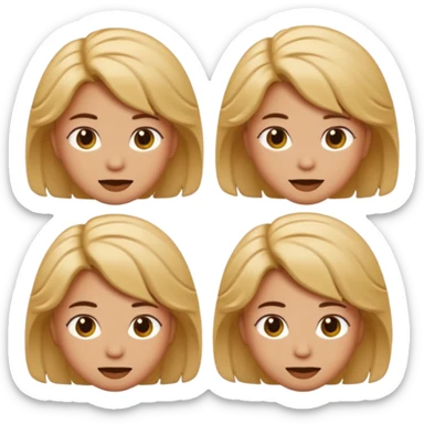 Imagine a same bit emoji with same hairstyle, same hair, same tone , same pose and remove background

 sticker