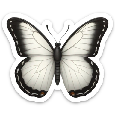 White Butterfly sticker