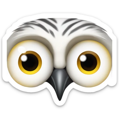 Búho blanco  sticker