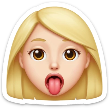 tongue out rolling eyes sticker