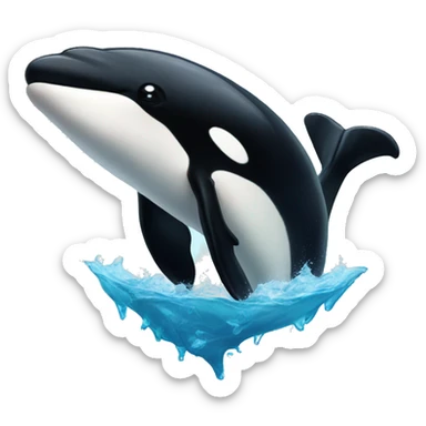 Killer whale sticker