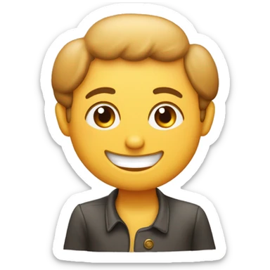  "Pan de bono con cara feliz: ojos brillantes, sonrisa tierna y mejillas rosadas." sticker