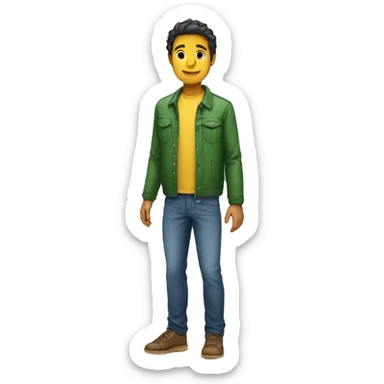 brasilian person standing sticker