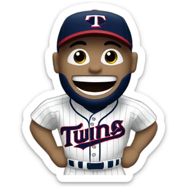 Happy Minnesota Twins fan sticker