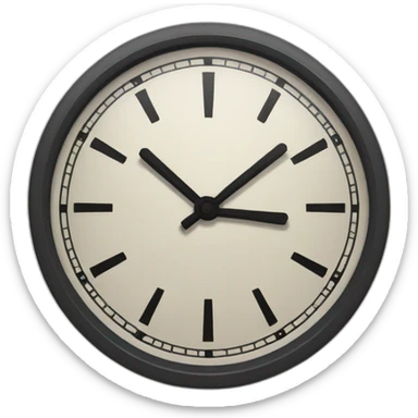 imitation clock sticker