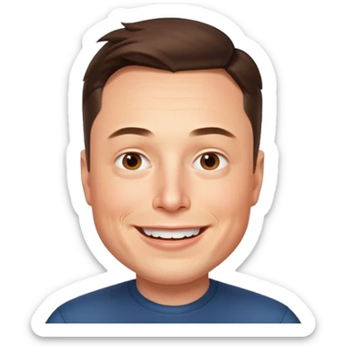 Funny elon musk meme sticker