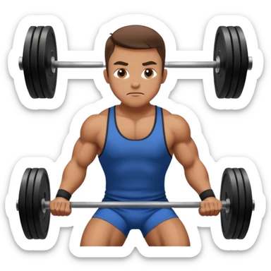 Weight lifter sticker