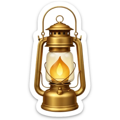 Lantern

New look:

Brass or iron base (#695C48).

Light glow: soft amber (#FFD88A) with slight haze effect.

Replace glass reflection with matte finish.

Optional rope handle wrapping. sticker