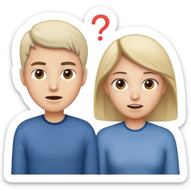 one person interrupting when the other person is speaking sticker