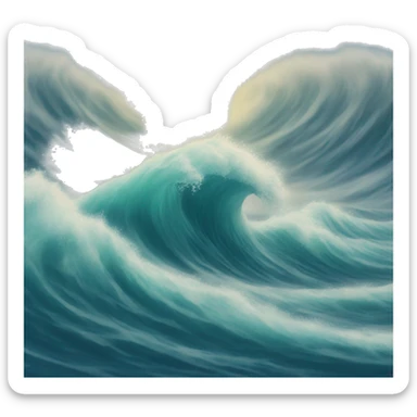 Waves sticker