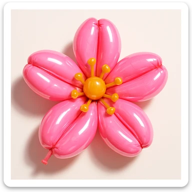 sakura cherry blossom, balloon style sticker