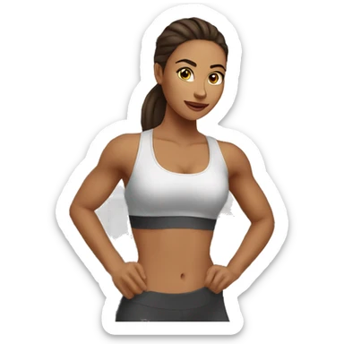 workout morning gal sticker