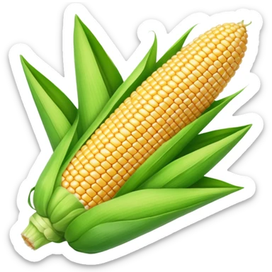 green blegian corn cob sticker