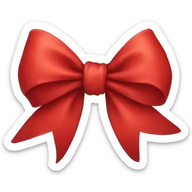 red bow sticker