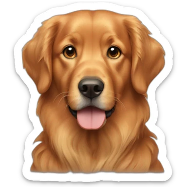 red-golden-retriever sticker