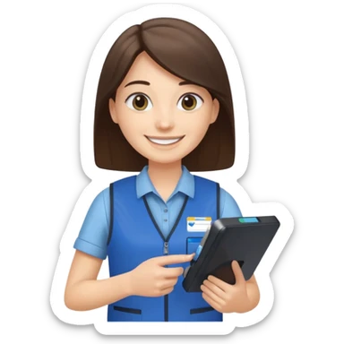 Walmart cashier sticker