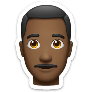 man with hashtag eyes sticker